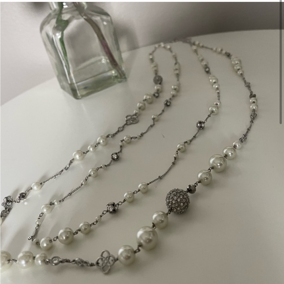 Double Strand Pearl Necklace - Picture 2 of 4
